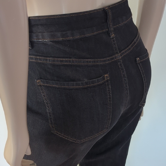 Denver Hayes Black Flare Wide Leg Jeans - Picture 5 of 14